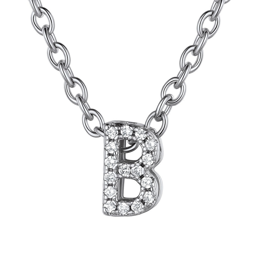 ⚡Flash Sale Cubic Zirconia Initial Necklace