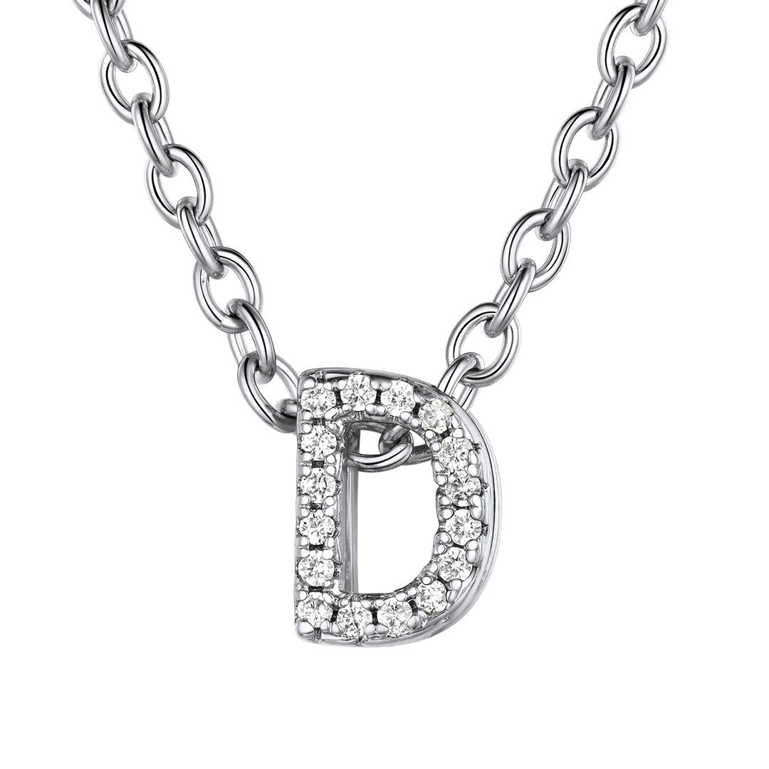 ⚡Flash Sale Cubic Zirconia Initial Necklace