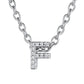 ⚡Flash Sale Cubic Zirconia Initial Necklace