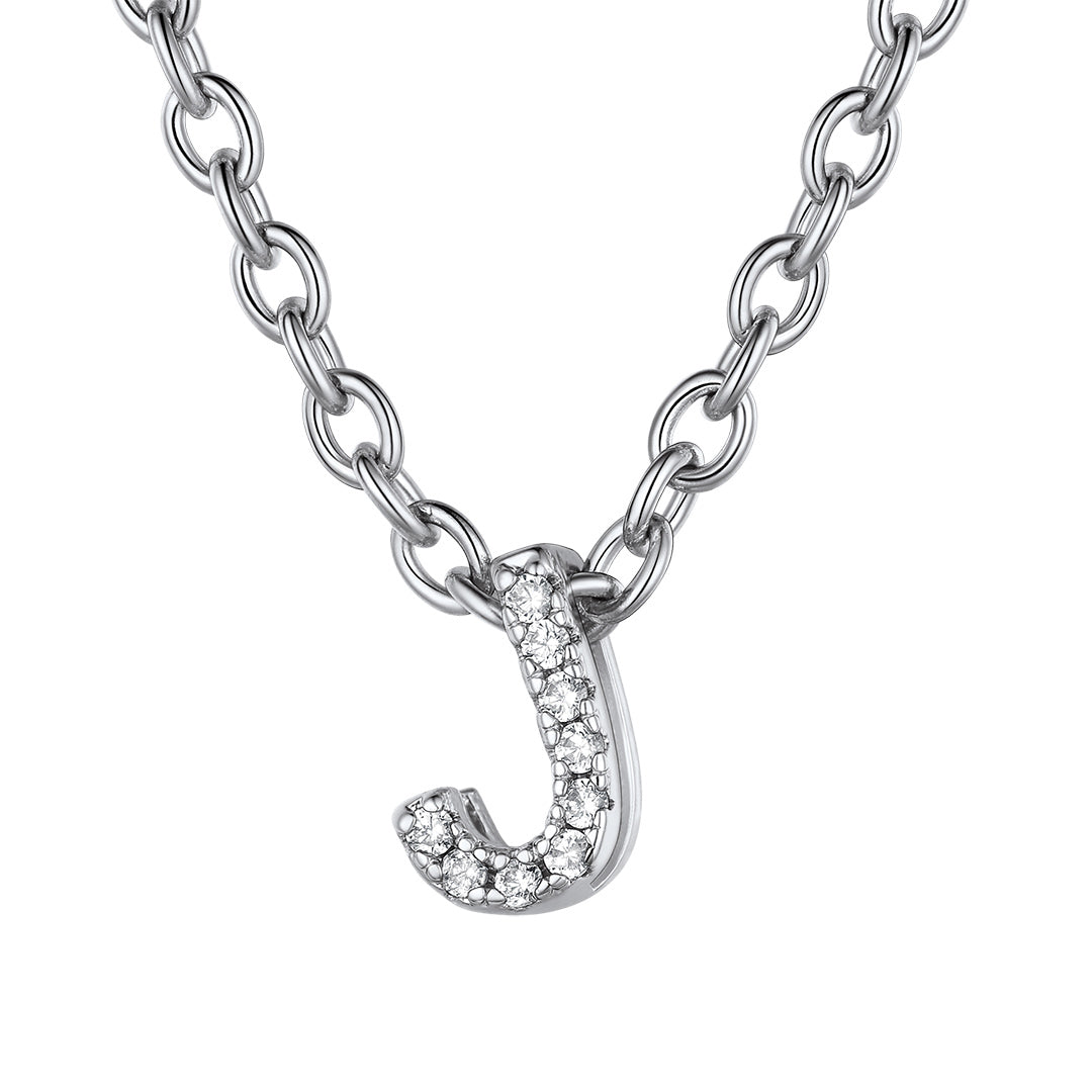 ⚡Flash Sale Cubic Zirconia Initial Necklace