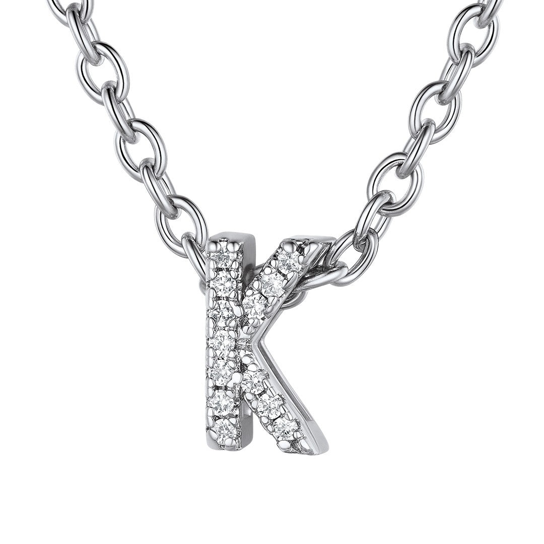 ⚡Flash Sale Cubic Zirconia Initial Necklace