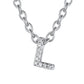 ⚡Flash Sale Cubic Zirconia Initial Necklace