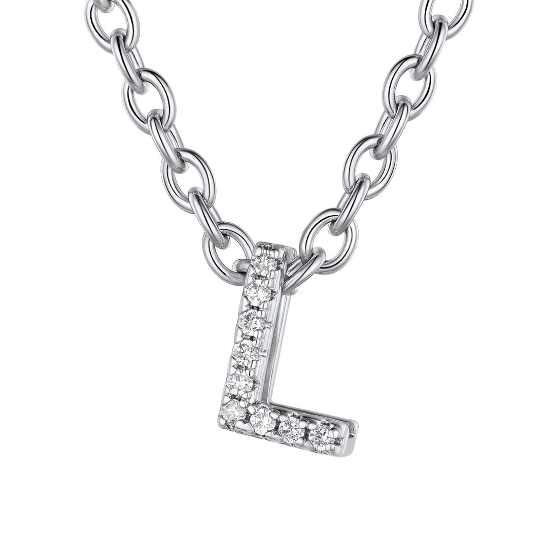 ⚡Flash Sale Cubic Zirconia Initial Necklace