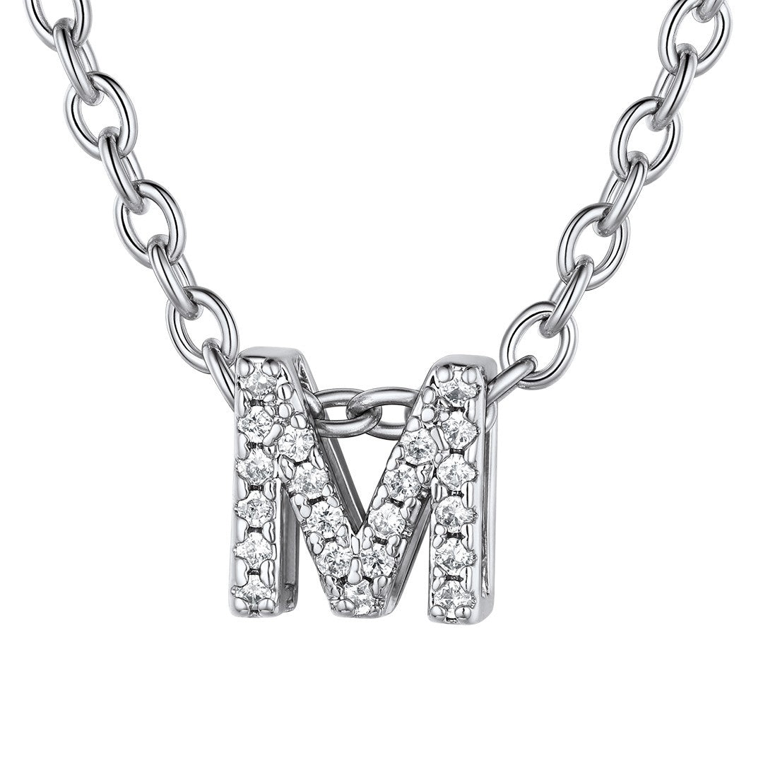 ⚡Flash Sale Cubic Zirconia Initial Necklace