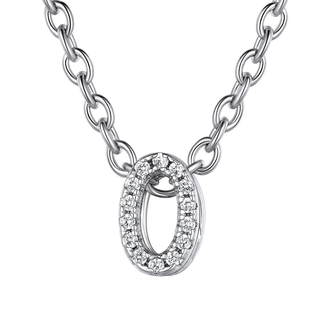 ⚡Flash Sale Cubic Zirconia Initial Necklace