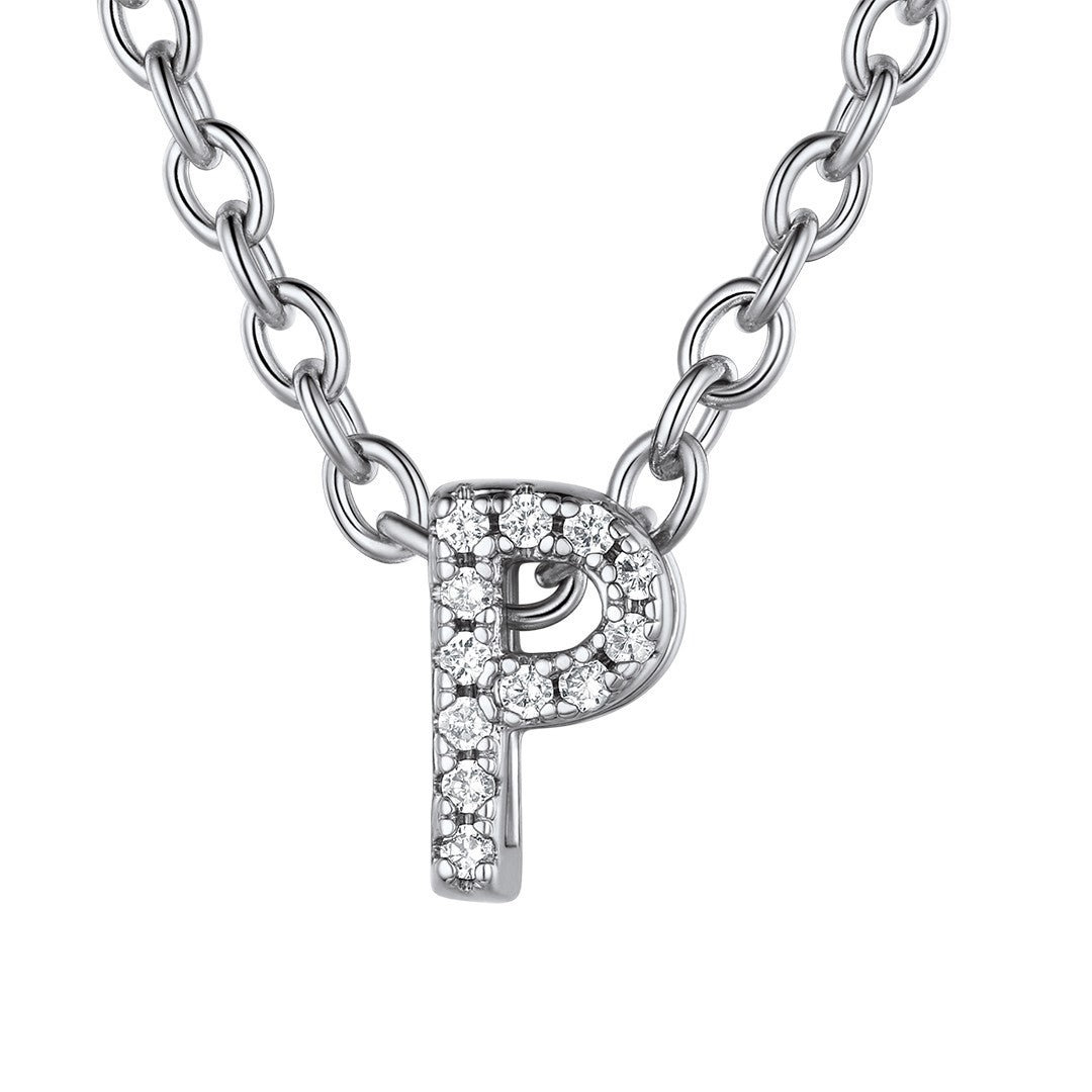 ⚡Flash Sale Cubic Zirconia Initial Necklace