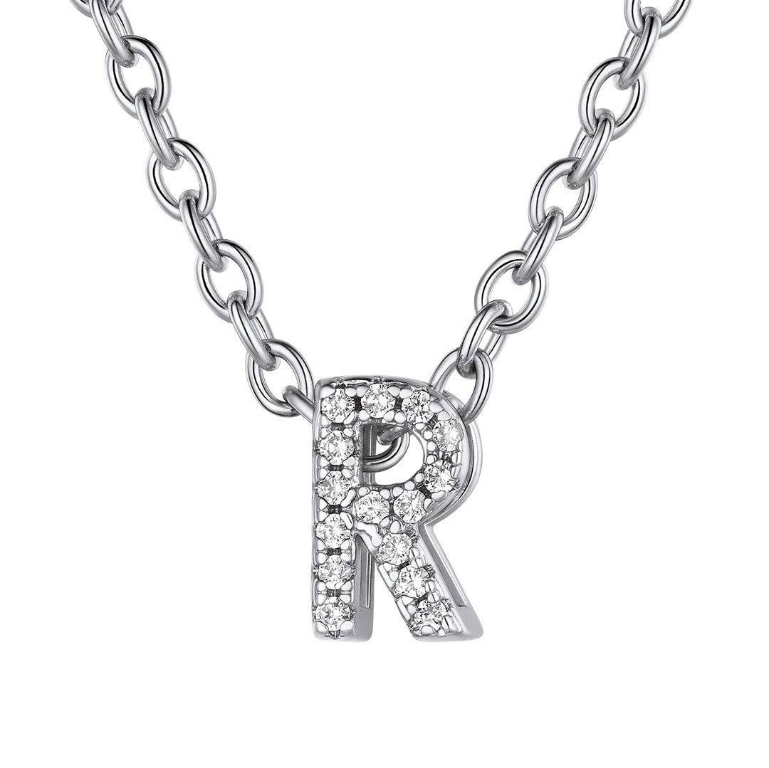 ⚡Flash Sale Cubic Zirconia Initial Necklace