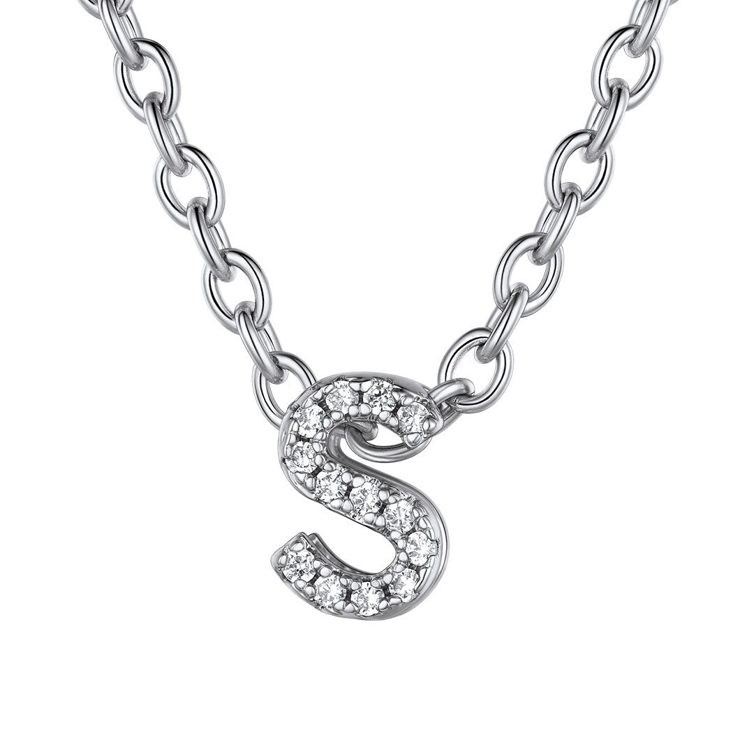 ⚡Flash Sale Cubic Zirconia Initial Necklace