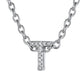 ⚡Flash Sale Cubic Zirconia Initial Necklace