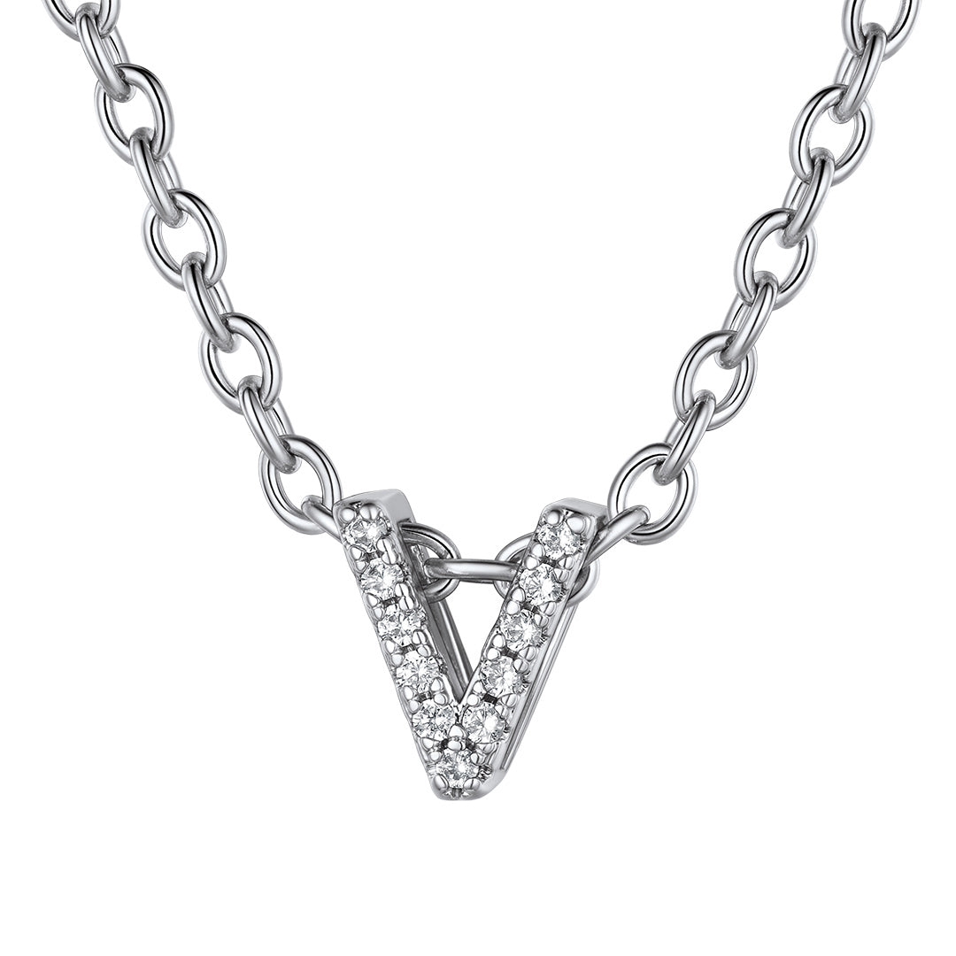 ⚡Flash Sale Cubic Zirconia Initial Necklace