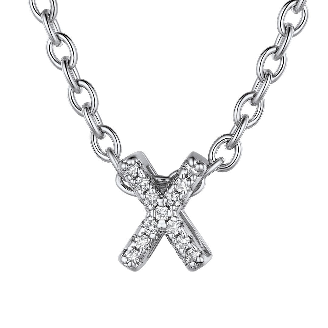 ⚡Flash Sale Cubic Zirconia Initial Necklace