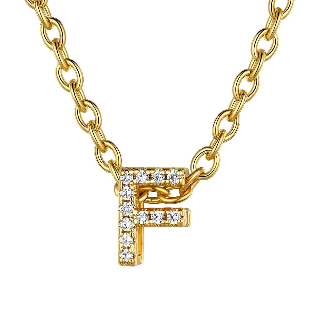 ⚡Flash Sale Cubic Zirconia Initial Necklace