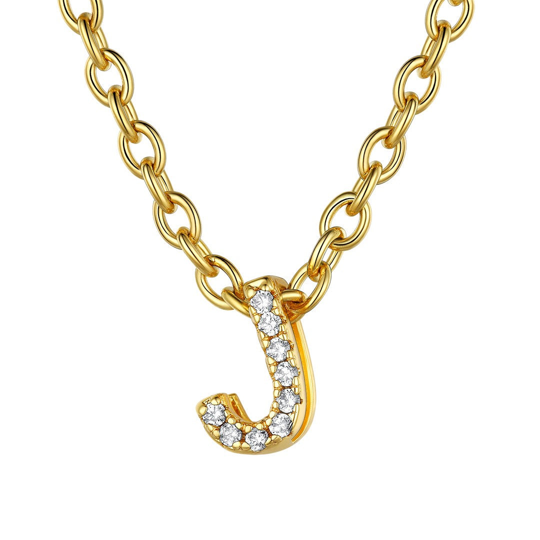 ⚡Flash Sale Cubic Zirconia Initial Necklace