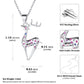 ⚡Flash Sale 925 Sterling Silver Xmas Sika Deer Pendant Necklace