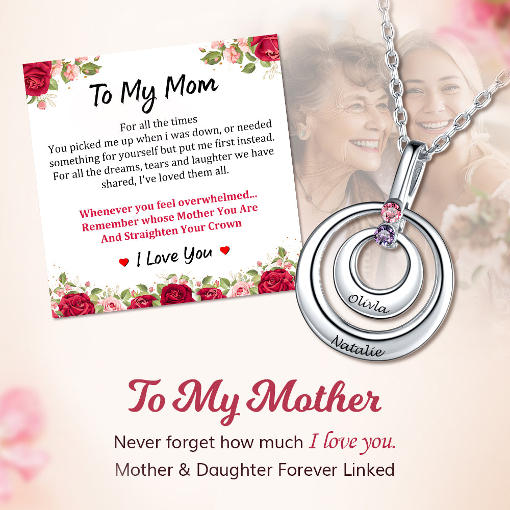 Mother's Day Birthstone Necklace
