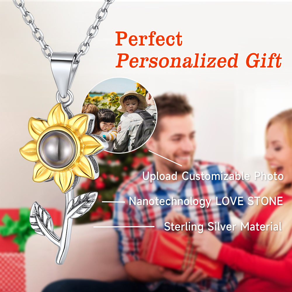 Mother's Day Gifts Projection Necklace Luxury Red Rose - Temu