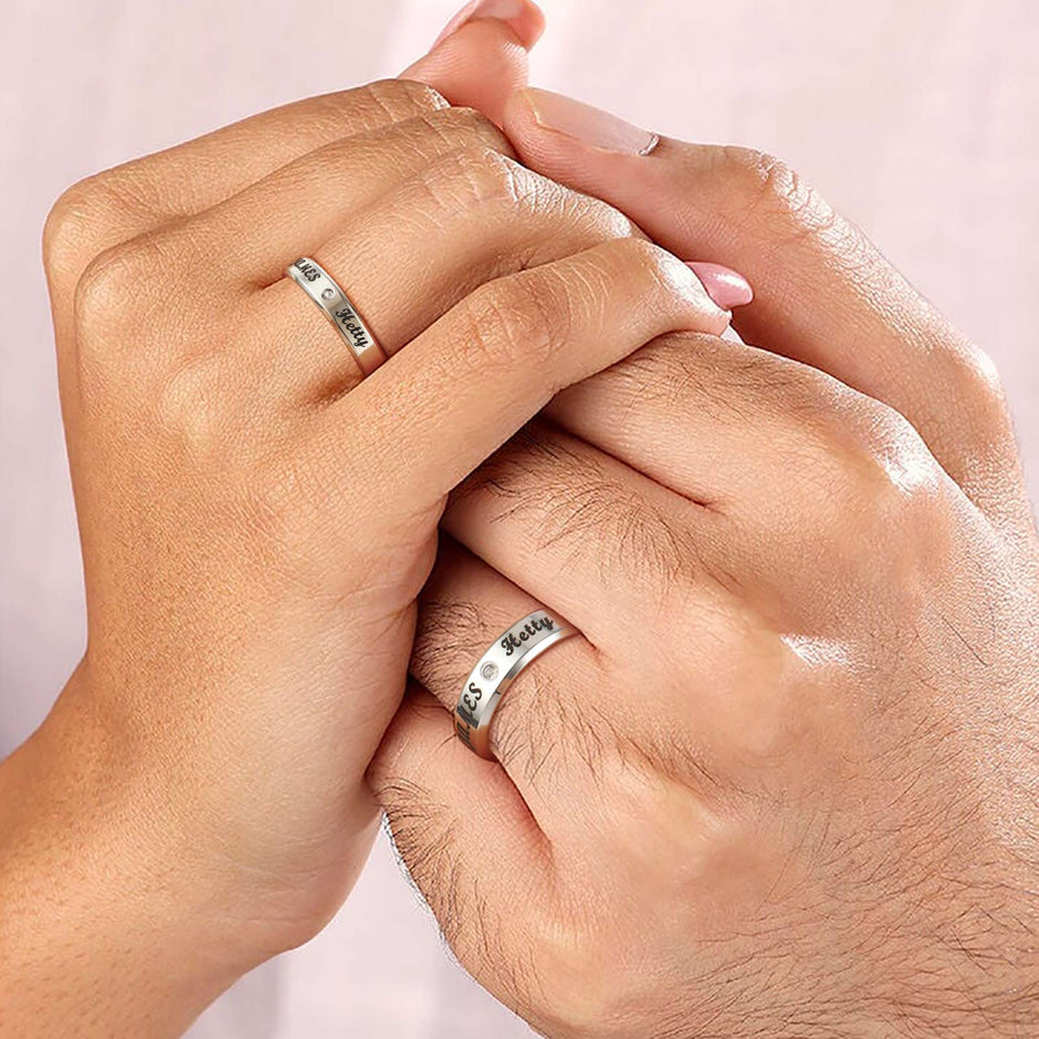 Ring Cuple Couple Rings for Him & Her | Matching Sets – BIRTHSTONES JEWELRY INC