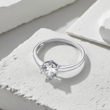 CZ Promise Rings for Couple in Sterling Silver