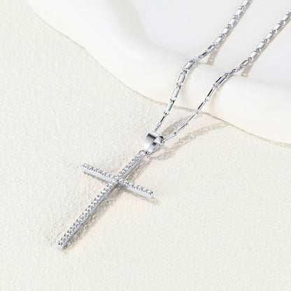 CZ Simple Cross Necklace