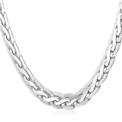 Chain Link Necklace in Stainless Steel