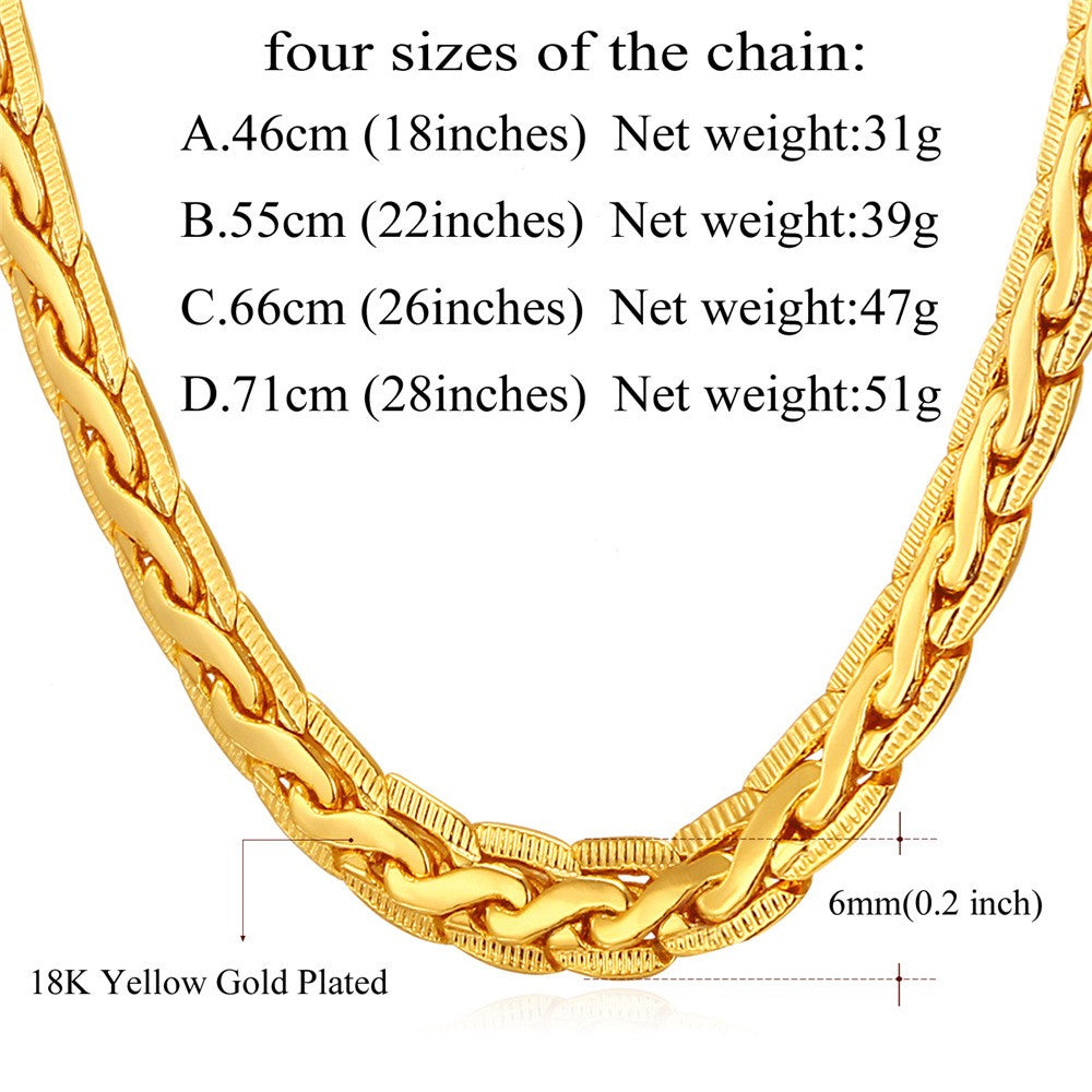 Chain Necklace in 316L Stainless Steel