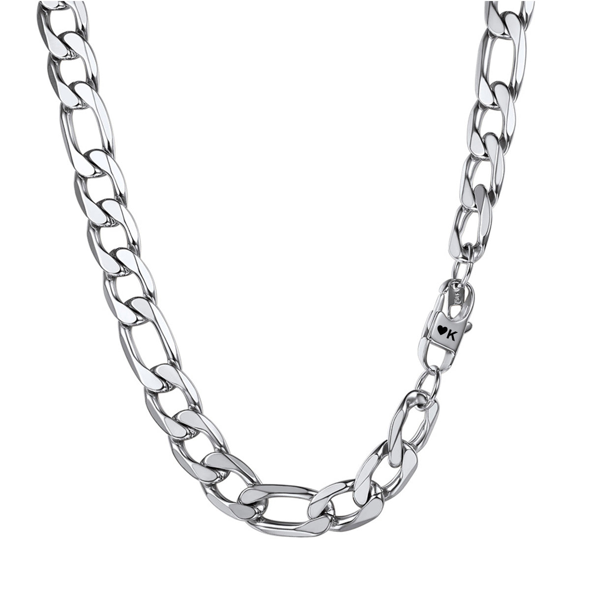 Chunky Figaro Link Chain Necklace 13mm