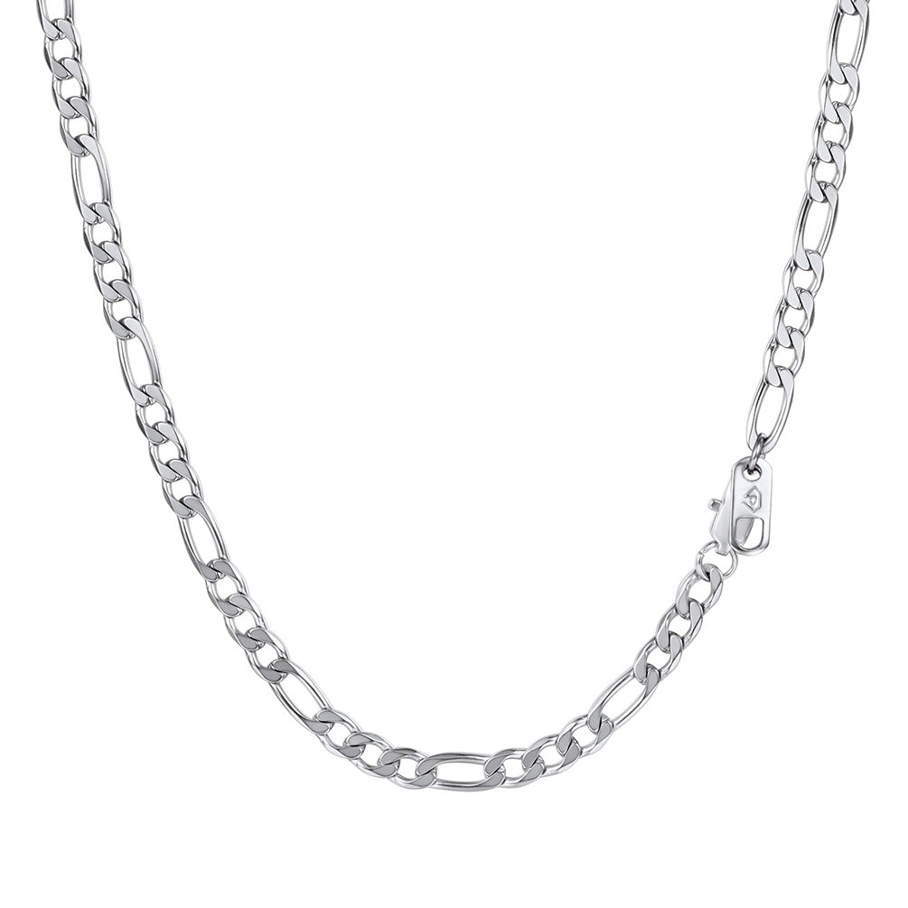 Chunky Figaro Link Chain Necklace 4mm