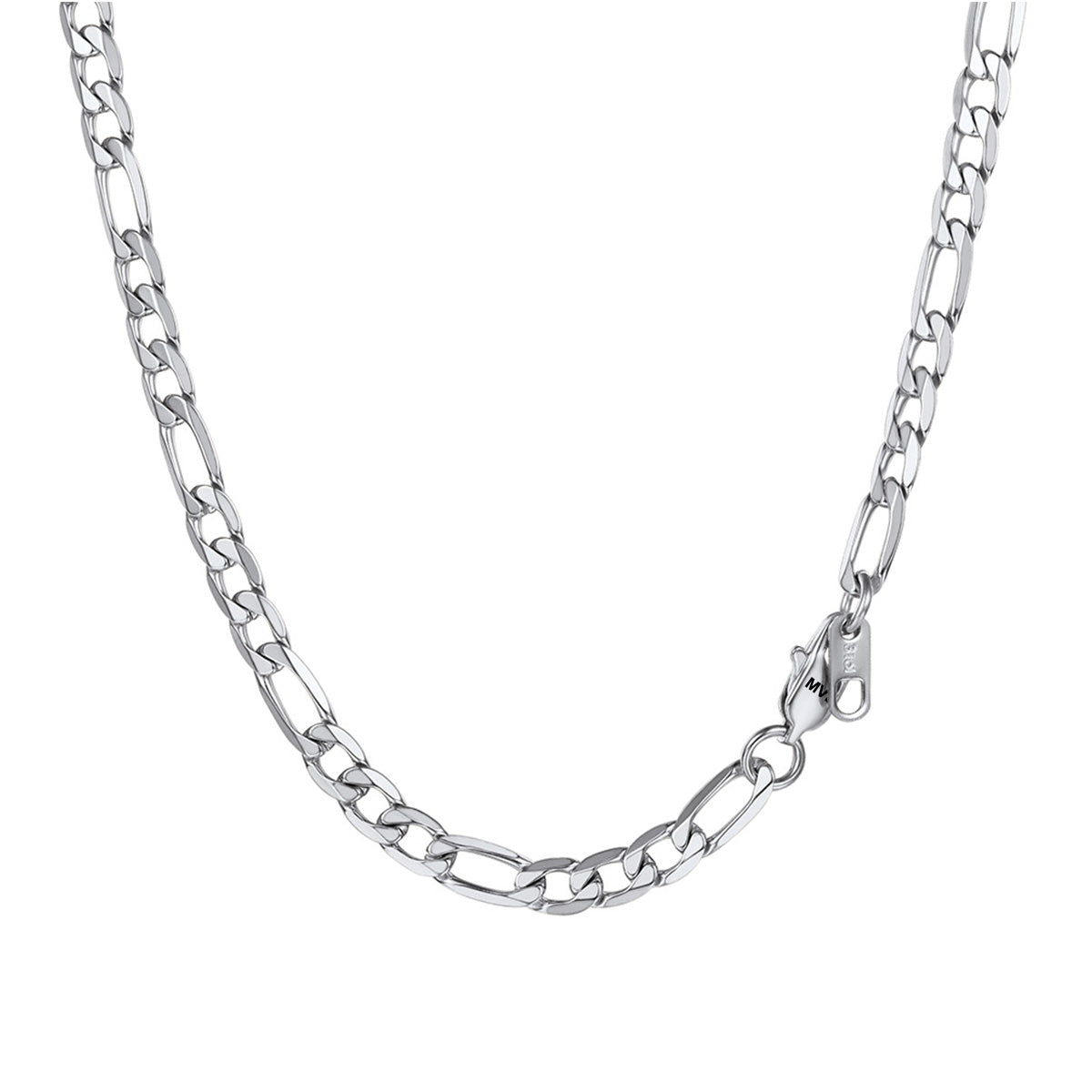 Chunky Figaro Link Chain Necklace 6mm