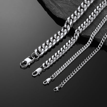 Chunky Miami Cuban Link Chain Necklace in different Width