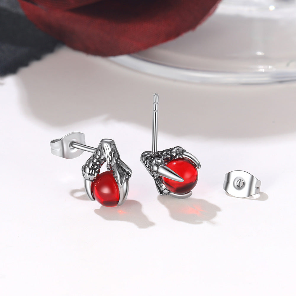 Claw Crystal Ball Stud Earrings TE60479