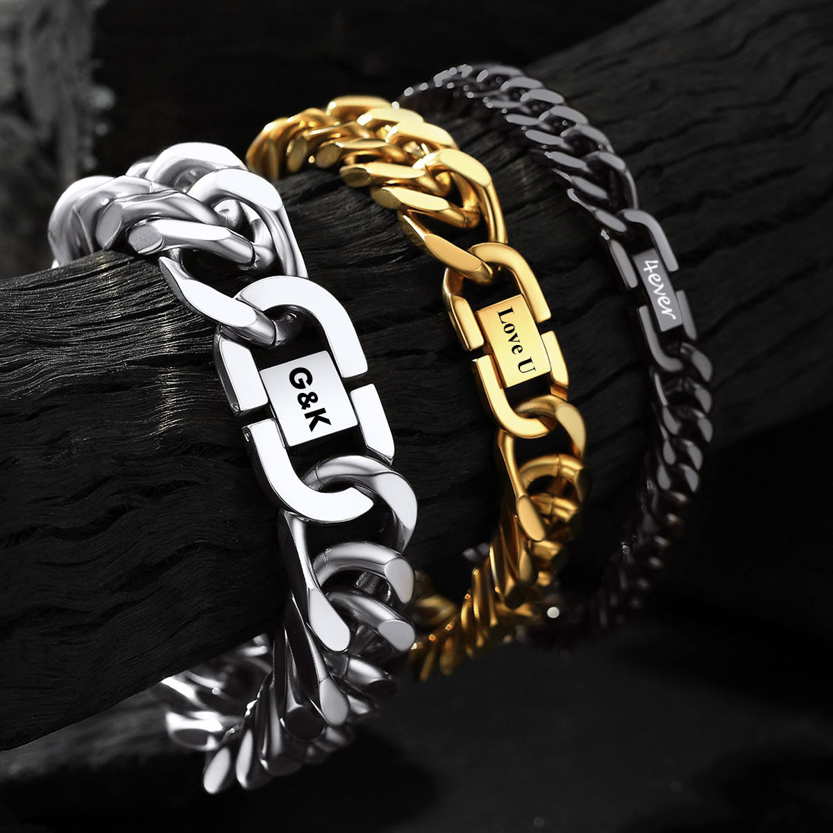 Cuban Chain Bracelet in different size and color