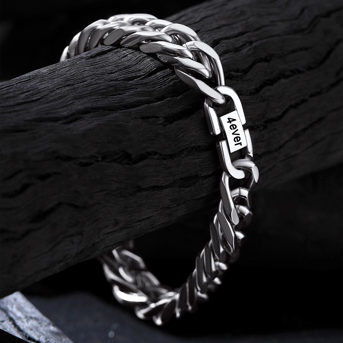 Cuban Chain Bracelet with custom text