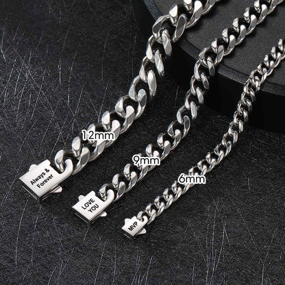 Cuban Chain Necklace  6/9/12MM