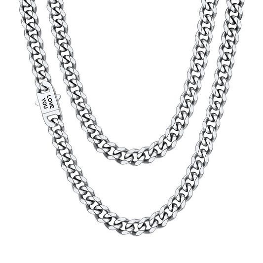 Cuban Chain Necklace in Stainless Steel 6/9/12MM
