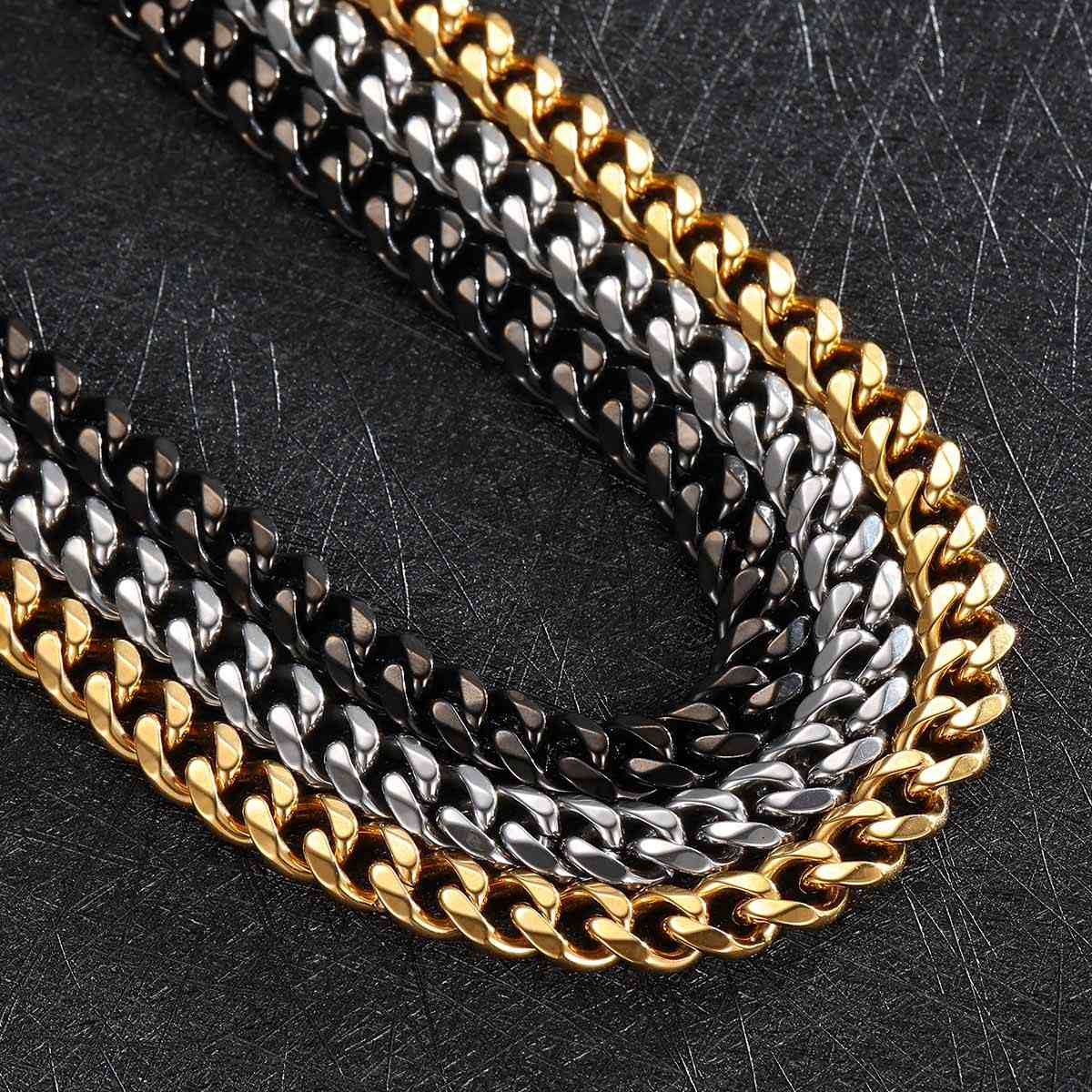 Cuban Chain Necklace in different color