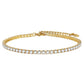 Cubic Zirconia Tennis Boho Anklet For Women Gold