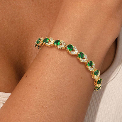 Cubic Zirconia Gemstone Tennis Bracelets