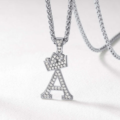 Cubic Zirconia Initial Necklace 