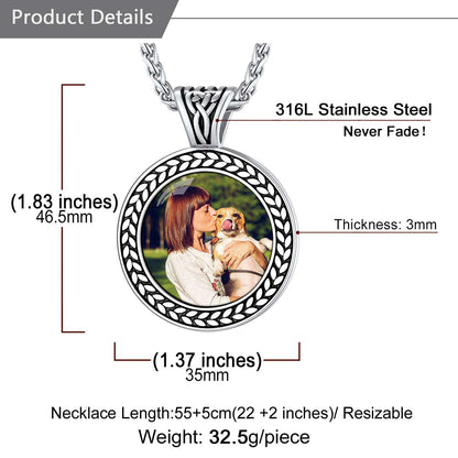 Cubic Zirconia Photo Necklace: Dimension, Solid, Durable