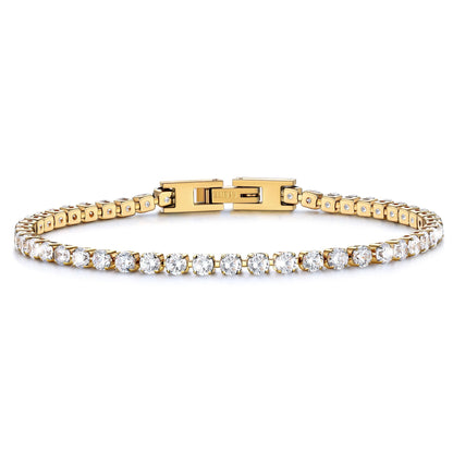 Cubic Zirconia Tennis Bracelet for Women 3/5MM