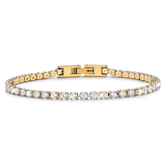 Cubic Zirconia Tennis Bracelet for Women 3/5MM