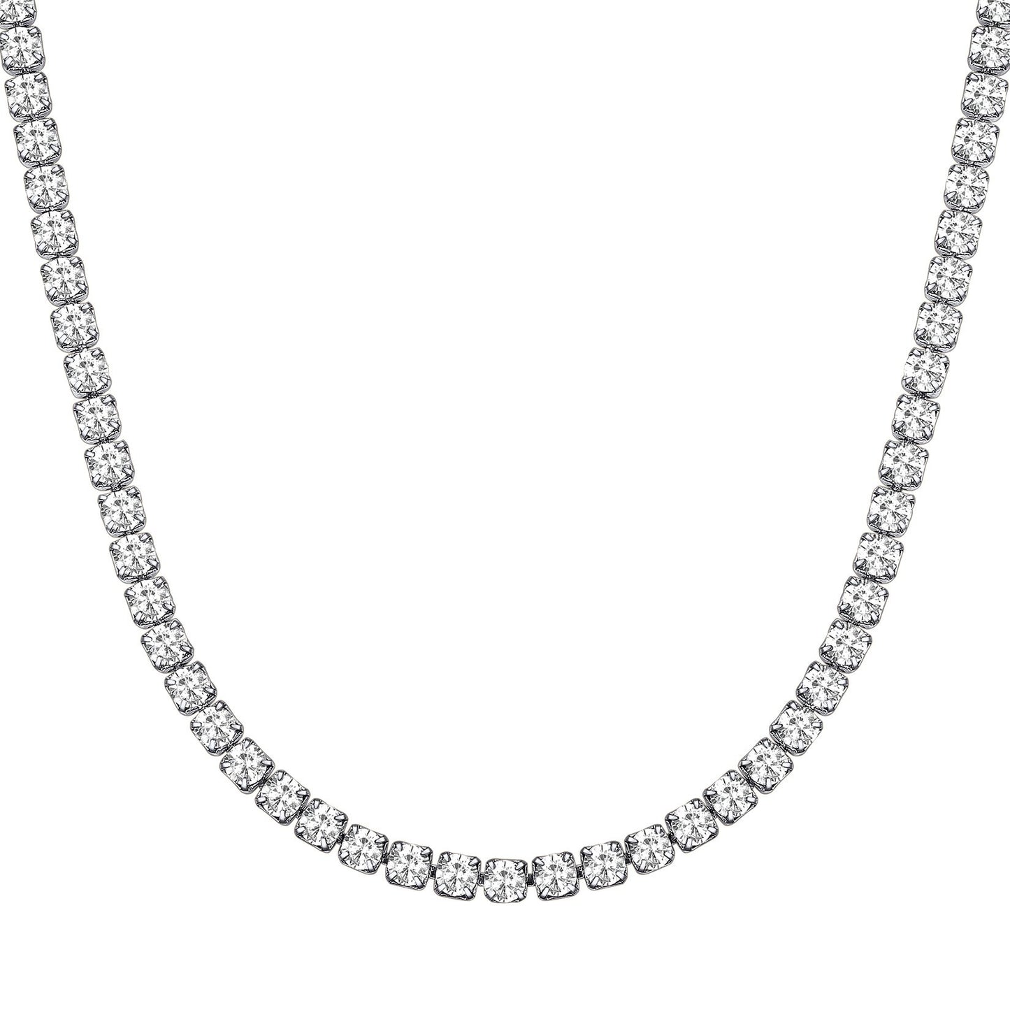 Cubic Zirconia Tennis Necklace for Men Women 3MM/5MM