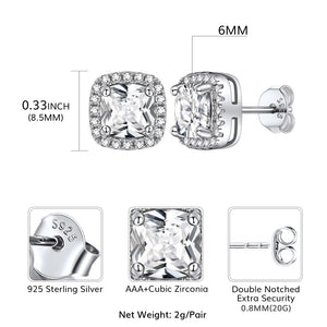 Cushion Cut Earring