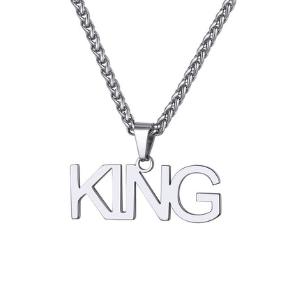 Custom 1-3 Rows Name Necklace Steel Plated