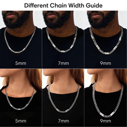 Custom 1-6 Name Cuban Chain Necklace