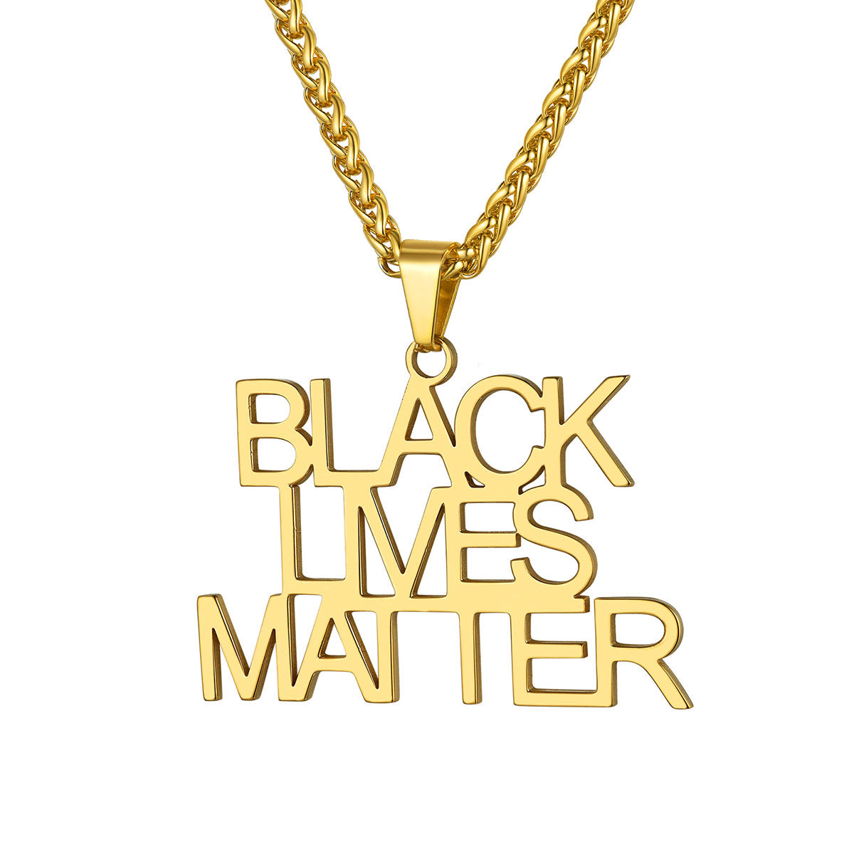 Custom 3 Rows Name Necklace Gold Plated-3