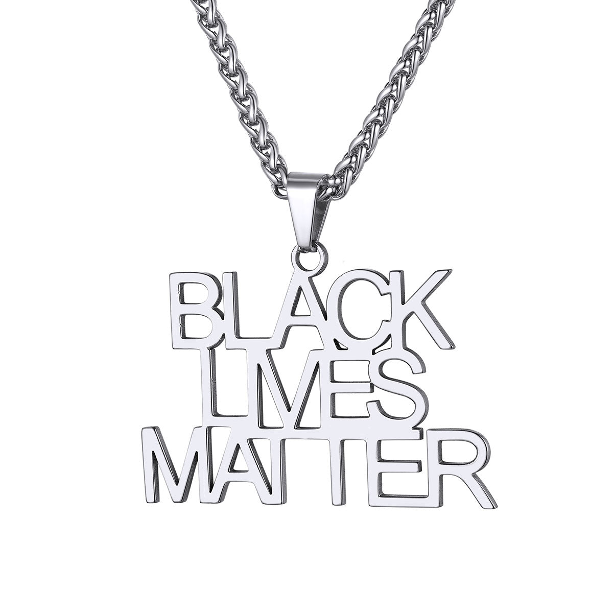 Custom 3 Rows Name Necklace Steel