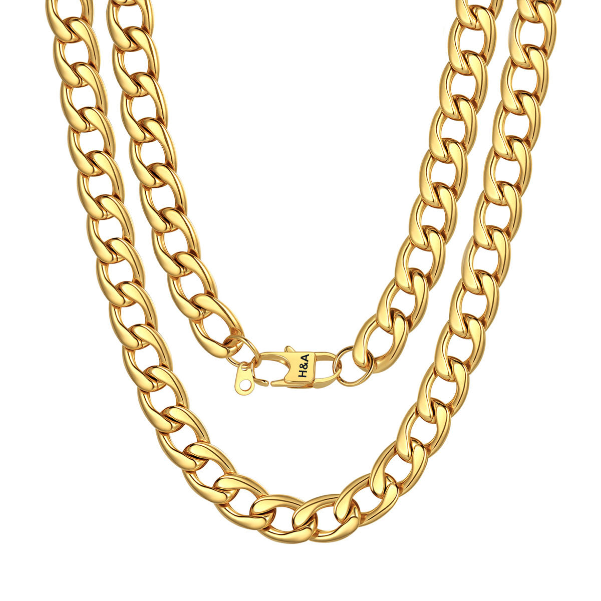 Custom Cuban Chain Necklace 12mm Gold