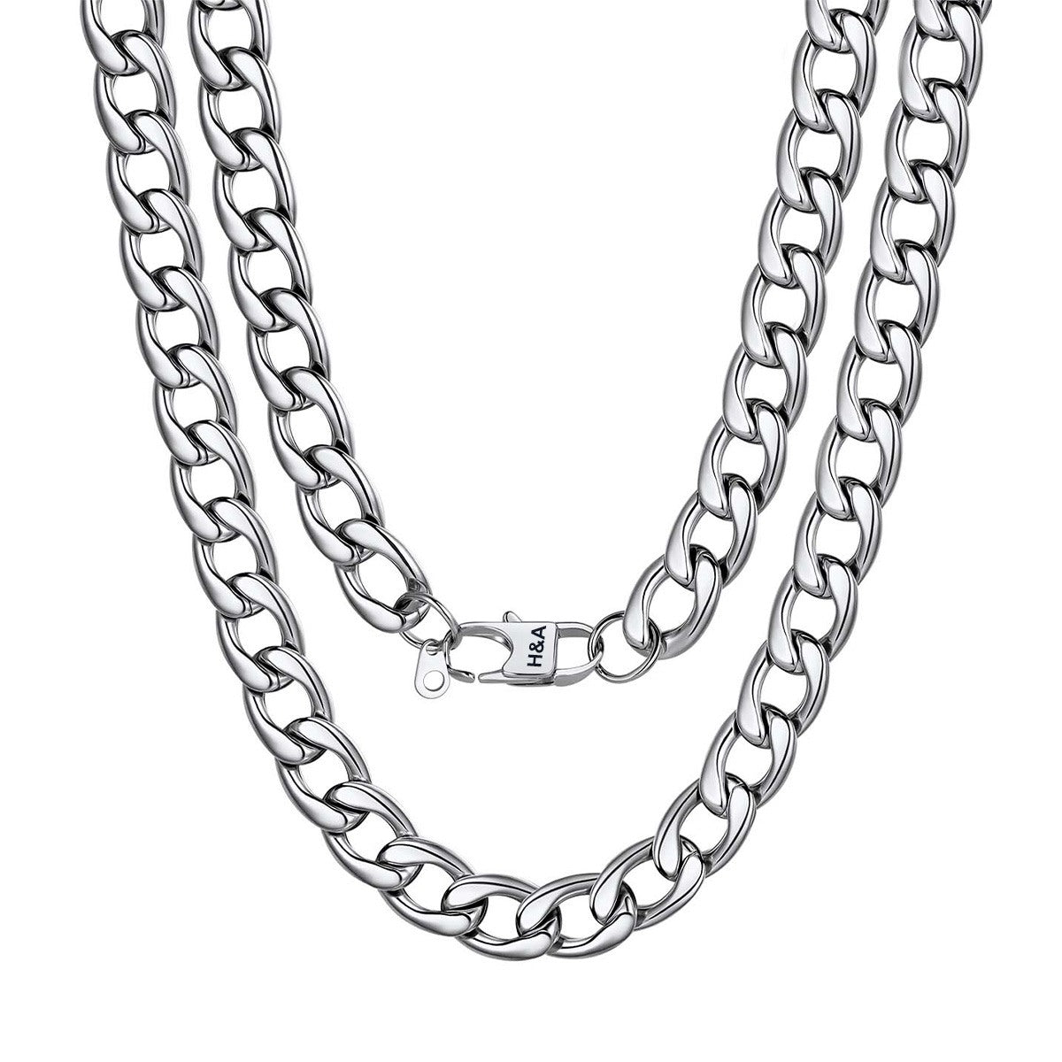 Custom Cuban Chain Necklace 12mm Steel