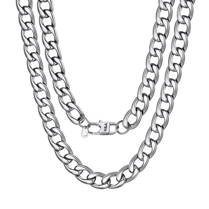 Custom Cuban Chain Necklace 12mm Steel